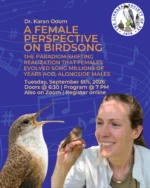 Linnaean Society General Meeting⁠
Tuesday, September 8, 2026 | 7:00 PM ET⁠
⁠
Who says the boys get all the songs?⁠
⁠
Join us as Dr. Karan Odom presents A Female Perspective on Birdsong, exploring research that has transformed our understanding of why, how, and when female birds sing. Once thought to be primarily a male behavior, birdsong has a much richer evolutionary story, with female songbirds singing alongside males for millions of years.⁠
⁠
Dr. Odom will take us from the evolution and function of female birdsong to the genes, hormones, and social interactions behind it, and show how birders everywhere can help document female songs through community science.⁠
⁠
📍 The Liederkranz Club, 6 E 87th St, NYC⁠
🕡 Doors + Cash bar open at 6:30 PM⁠
🕖 Program begins at 7:00 PM ET⁠
🎟️ Free and open to the public. Zoom registration required.⁠
⁠
🔗 Learn more on our website.⁠
⁠
#LinnaeanSociety #LSNY #FemaleBirdSong #Birdsong #Ornithology #BirdScience #CommunityScience #BirdingNYC #StayCurious⁠